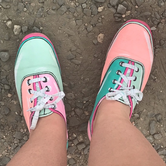 Keds Sneaker Customs "Illustration" W10 M8.5 - Picture 3 of 3